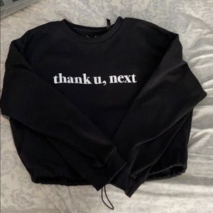 Ariana grande crop sweatshirt